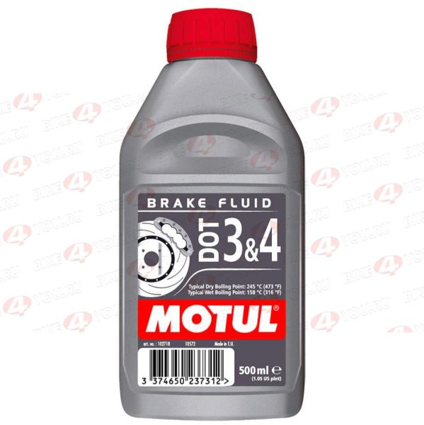 Тормозная жидкость Motul DOT 3&4 Brake Fluid 500ml