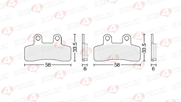 Колодки тормозные дисковые  #6 X-TECH (semi-metallic) полуметаллические